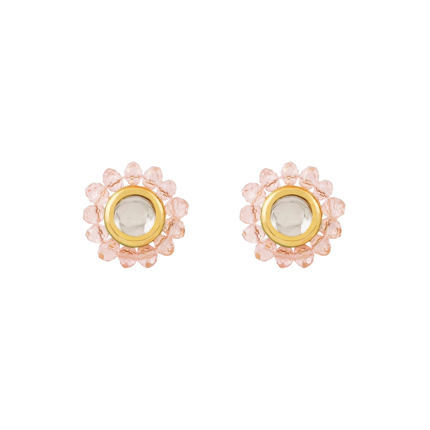 Teejh Jalsa Pink Beaded Necklace Set