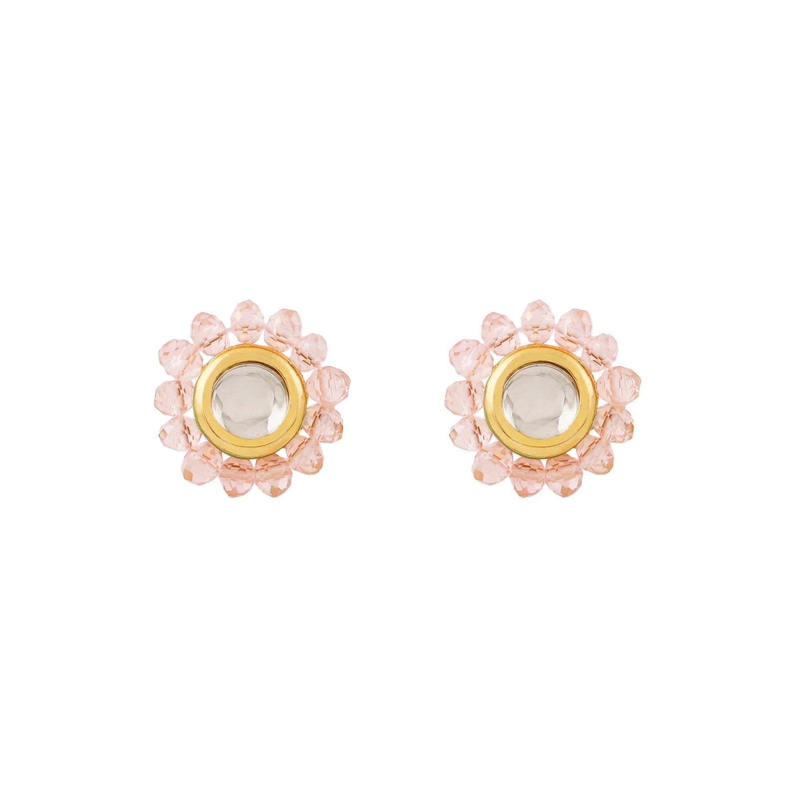 Teejh Jalsa Pink Beaded Necklace Set