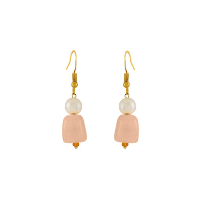 Teejh Drashti Peach Beaded Necklace Set