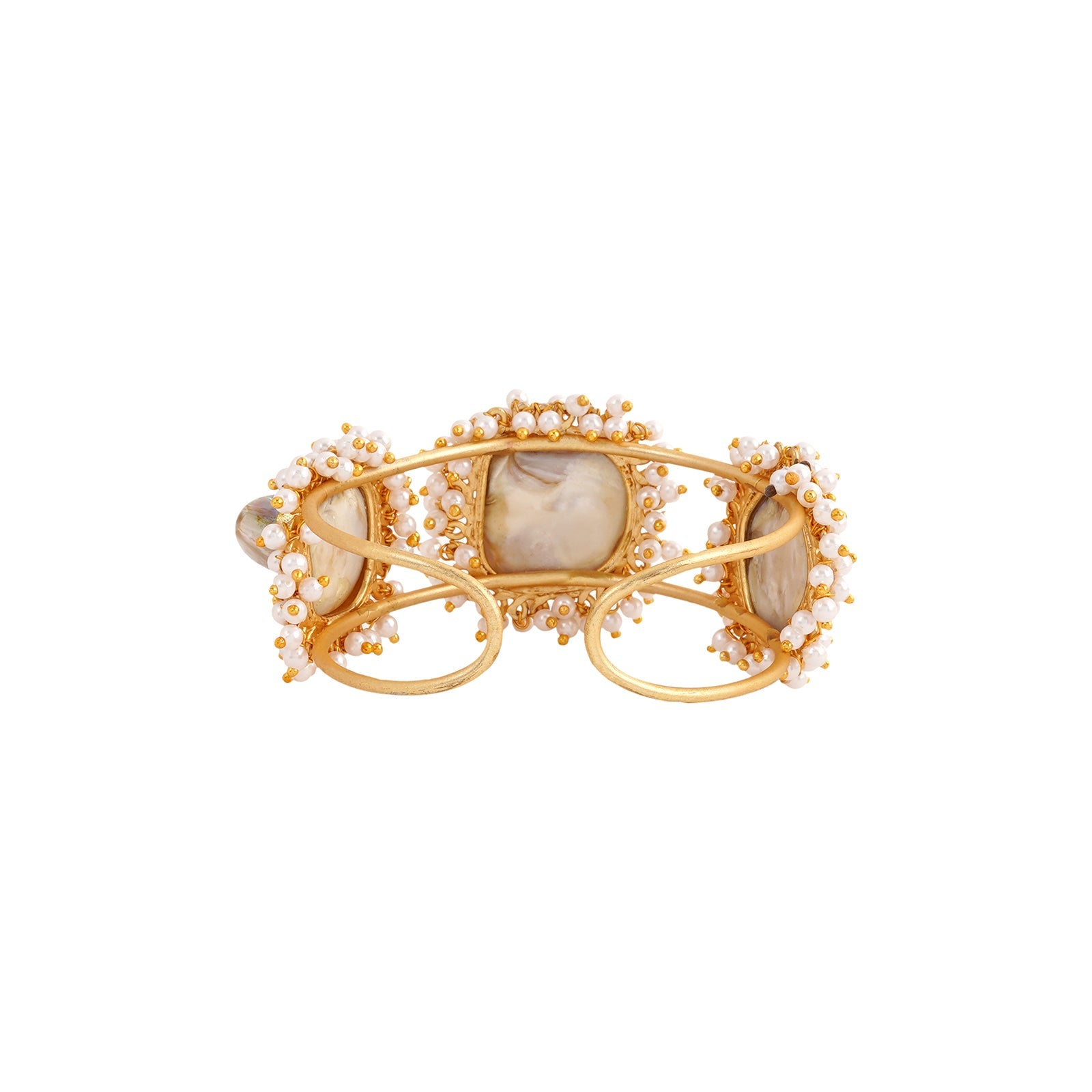 Aakhira gold and white bracelet