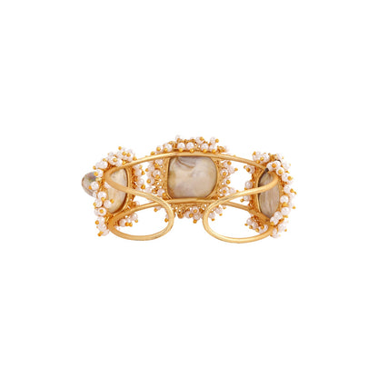 Aakhira gold and white bracelet