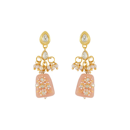 Teejh Idhika Nude Beaded Necklace Set