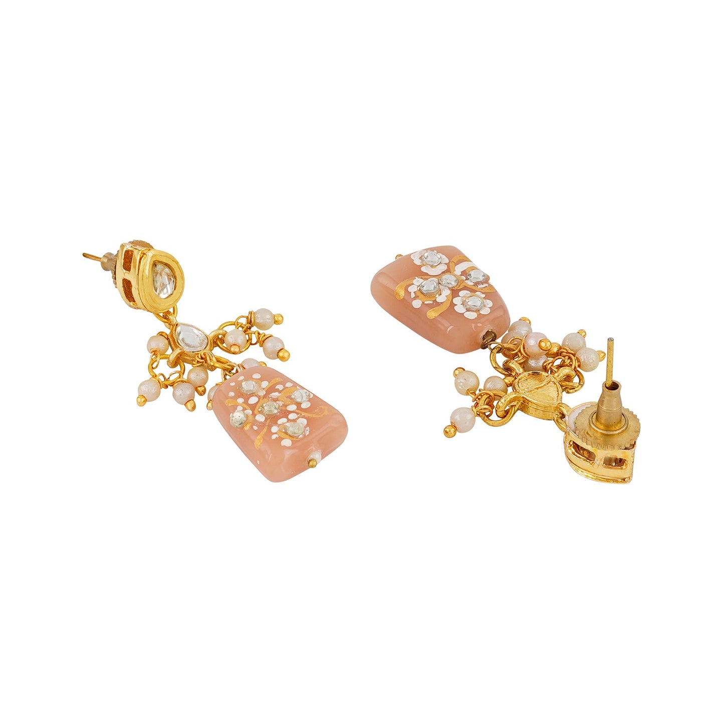 Teejh Idhika Nude Beaded Necklace Set