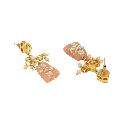 Teejh Idhika Nude Beaded Necklace Set