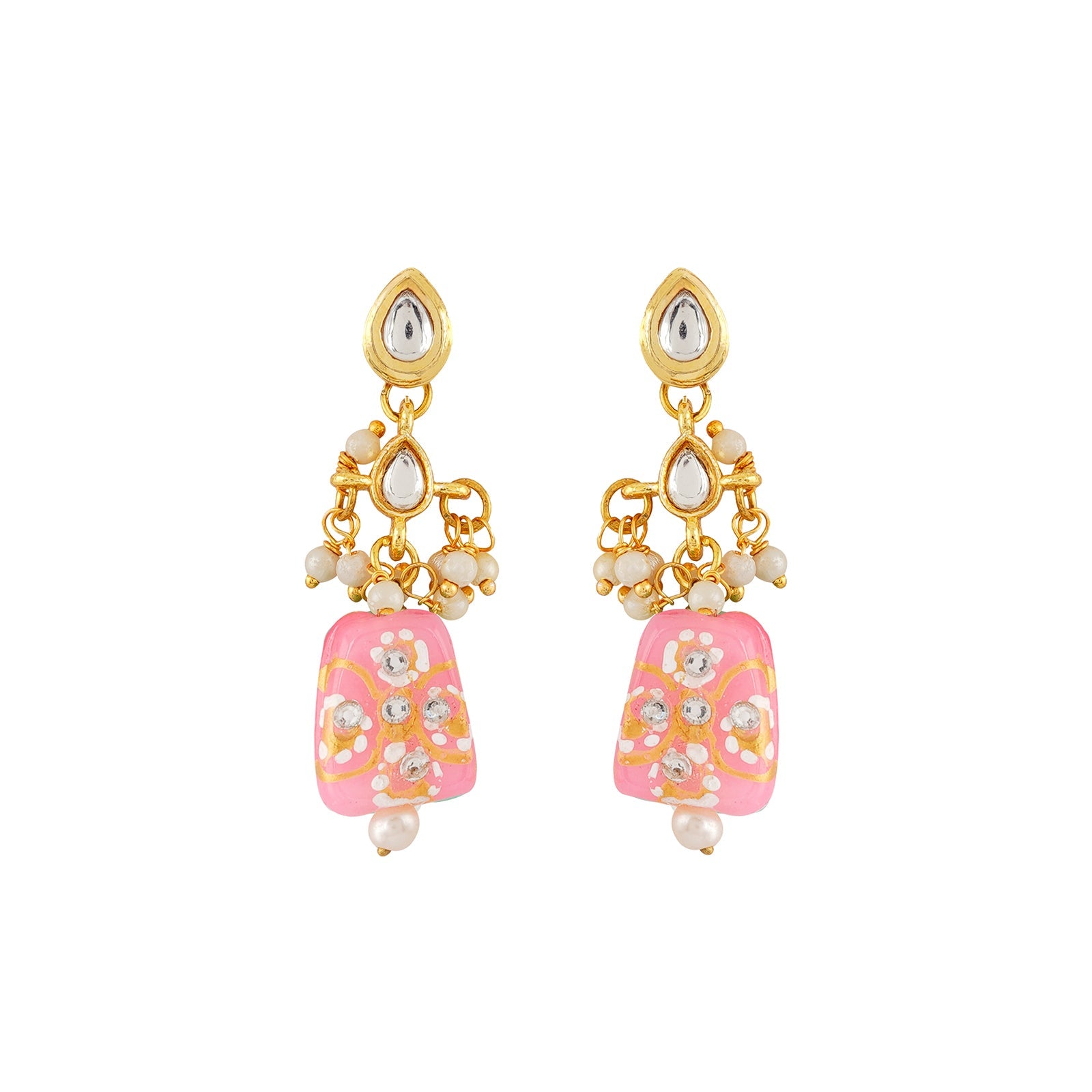 Teejh Idhika Pink Beaded Necklace Set