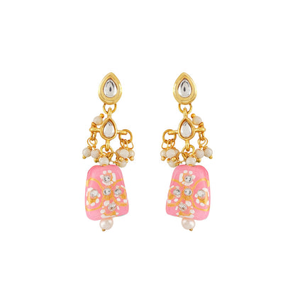 Teejh Idhika Pink Beaded Necklace Set