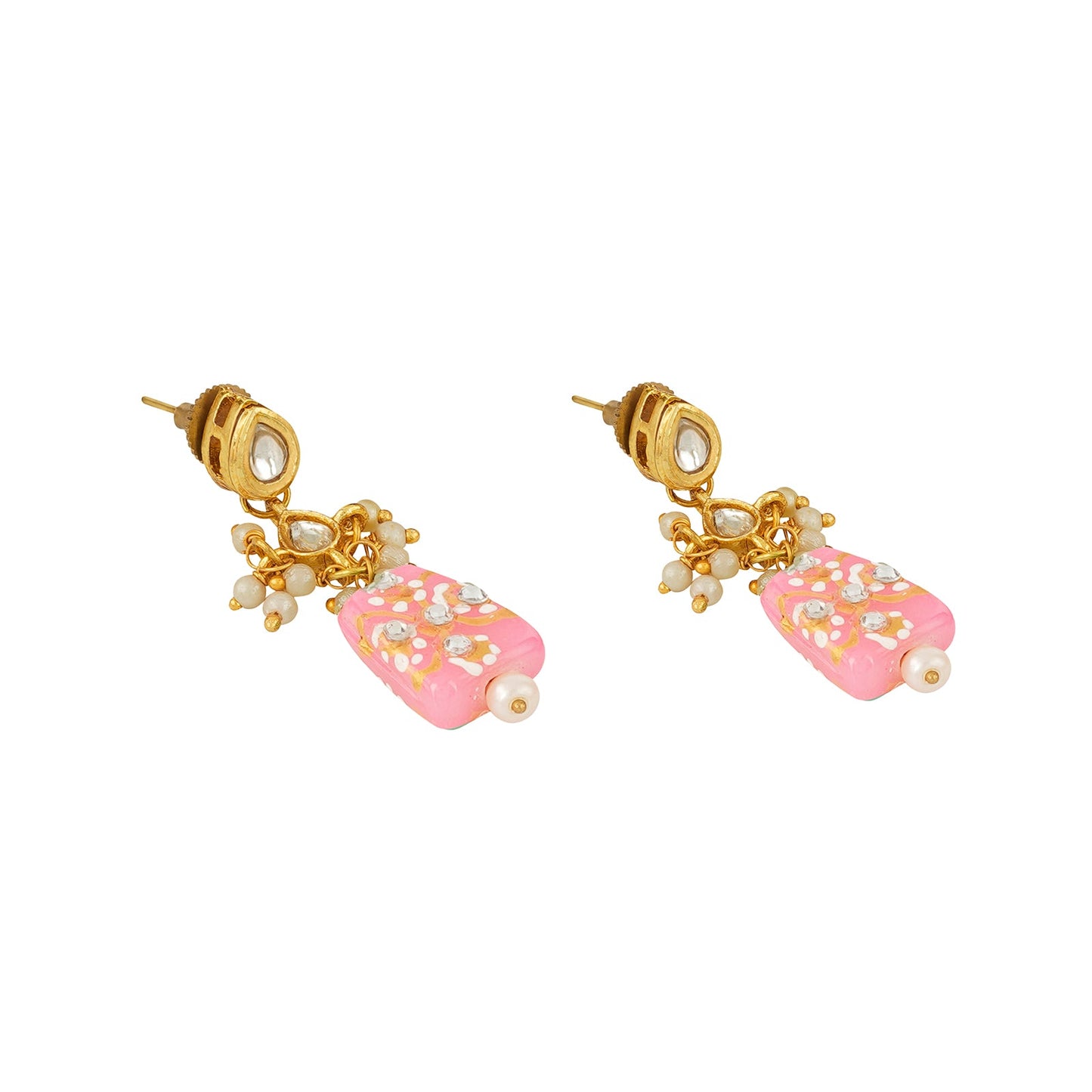 Teejh Idhika Pink Beaded Necklace Set