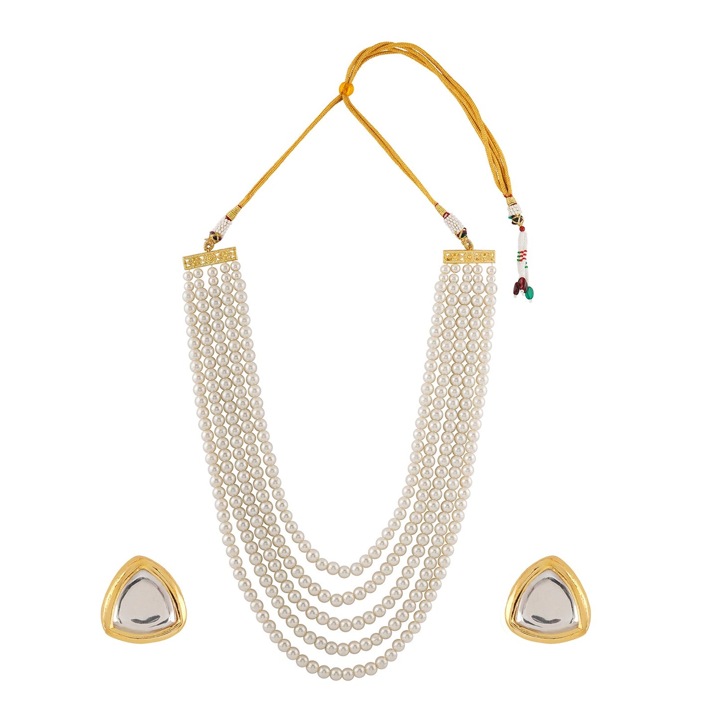 Teejh Adhuna Pearl Beaded Necklace Set