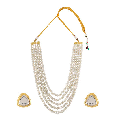 Teejh Adhuna Pearl Beaded Necklace Set