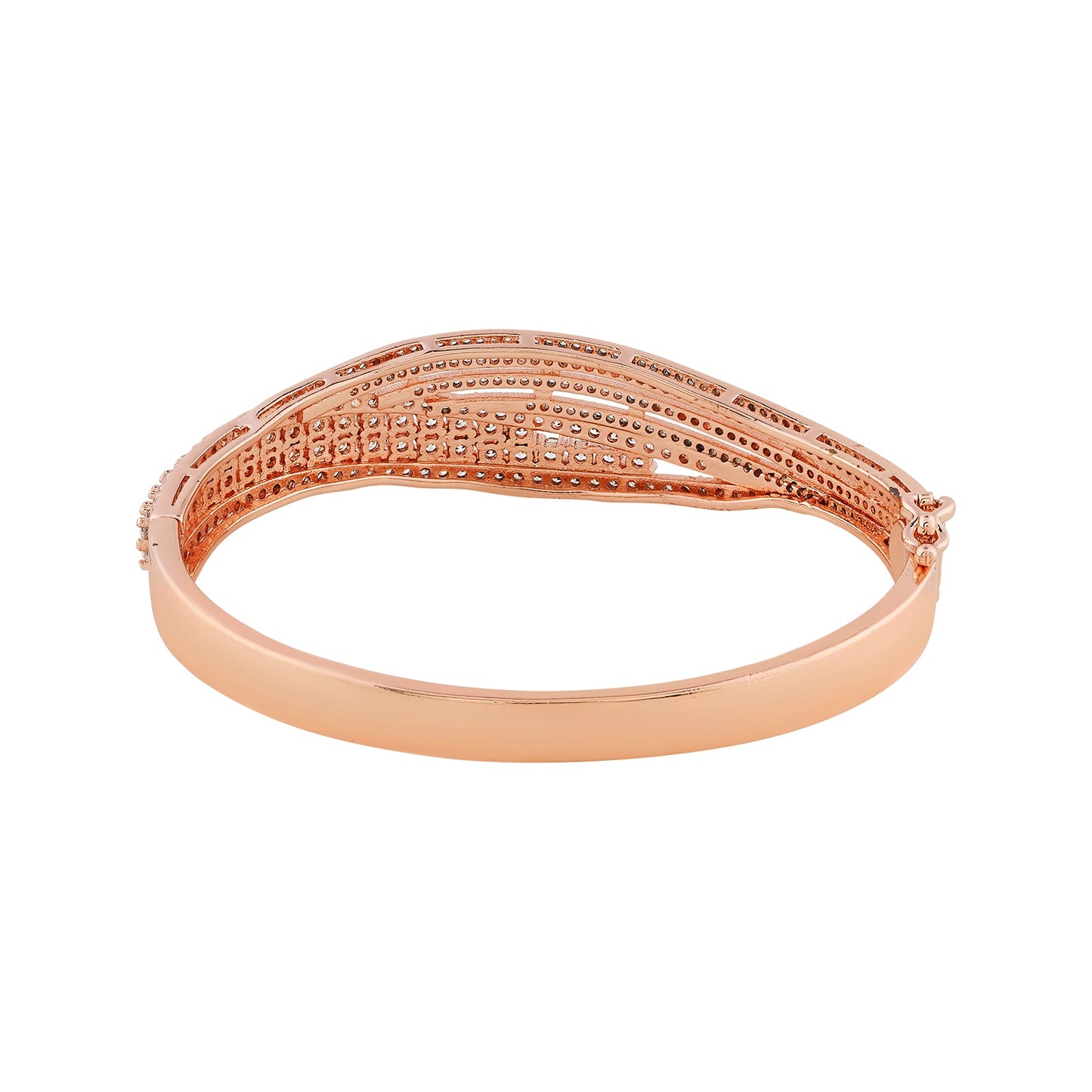 Teejh Tanishka CZ Stones Twinkle Rosegold Bracelet
