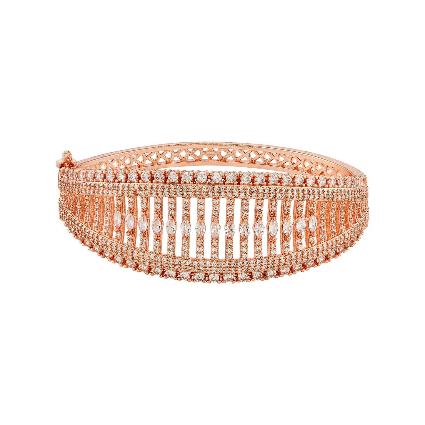 Teejh Kiran Kalyan CZ Stones Rosegold Bracelet