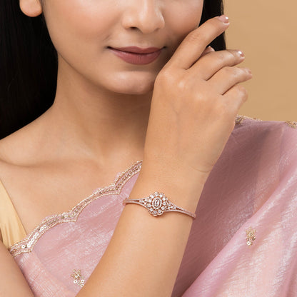 Teejh Indira Illumination CZ Stones Rosegold Bracelet