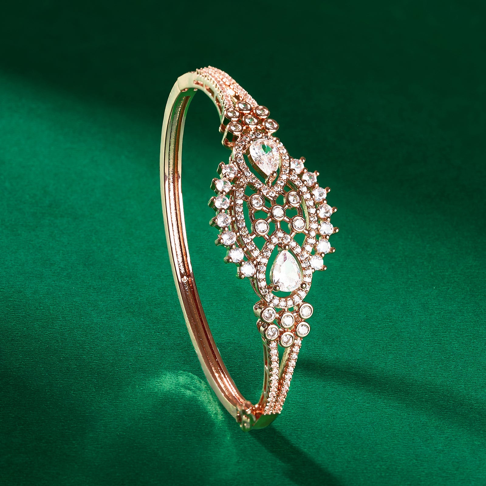 Teejh Gleam of Ganges CZ Stones Rosegold Bracelet
