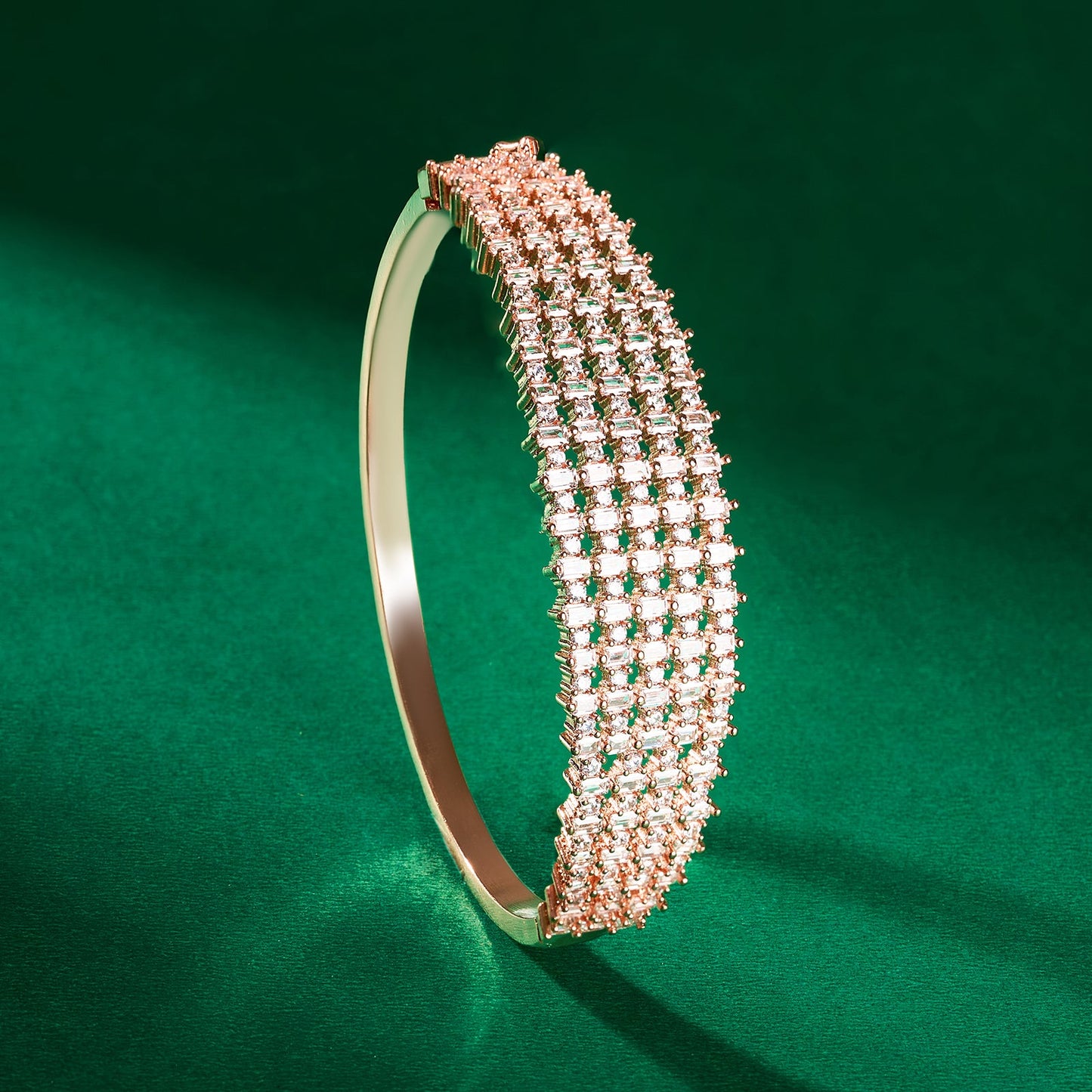 Teejh Taj Tranquil CZ Stones Rosegold Bracelet