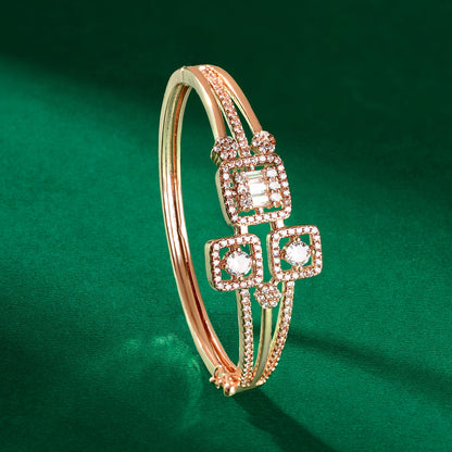 Teejh Kavya Kiran CZ Stones Rosegold Bracelet