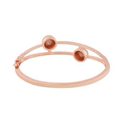 Teejh Jewel of Jhansi CZ Stones Rosegold Bracelet