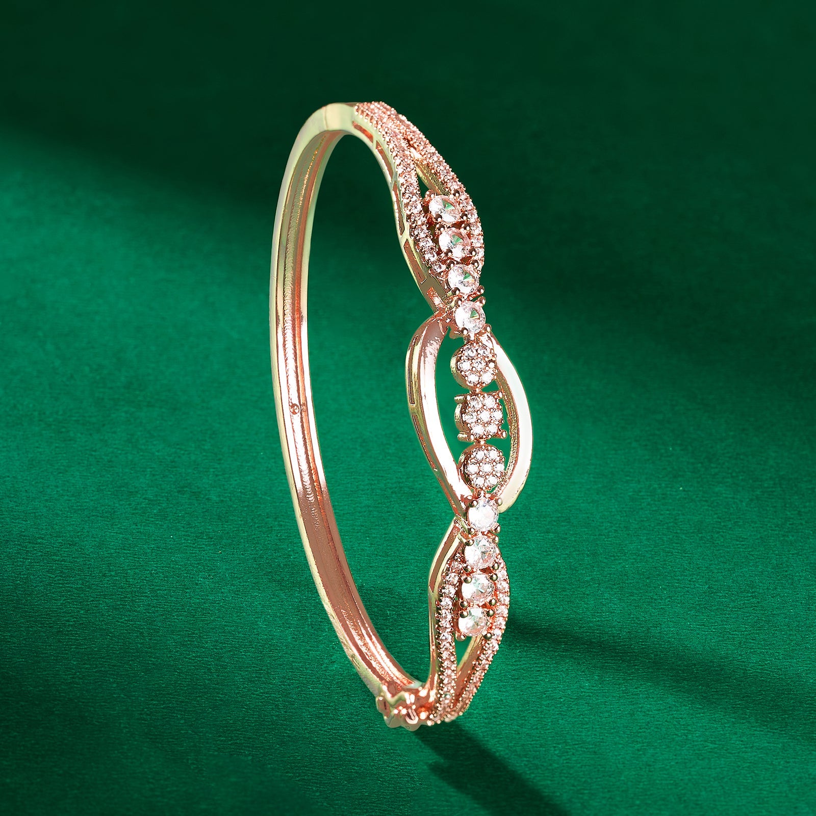 Teejh Sona Sundari CZ Stones Rosegold Bracelet