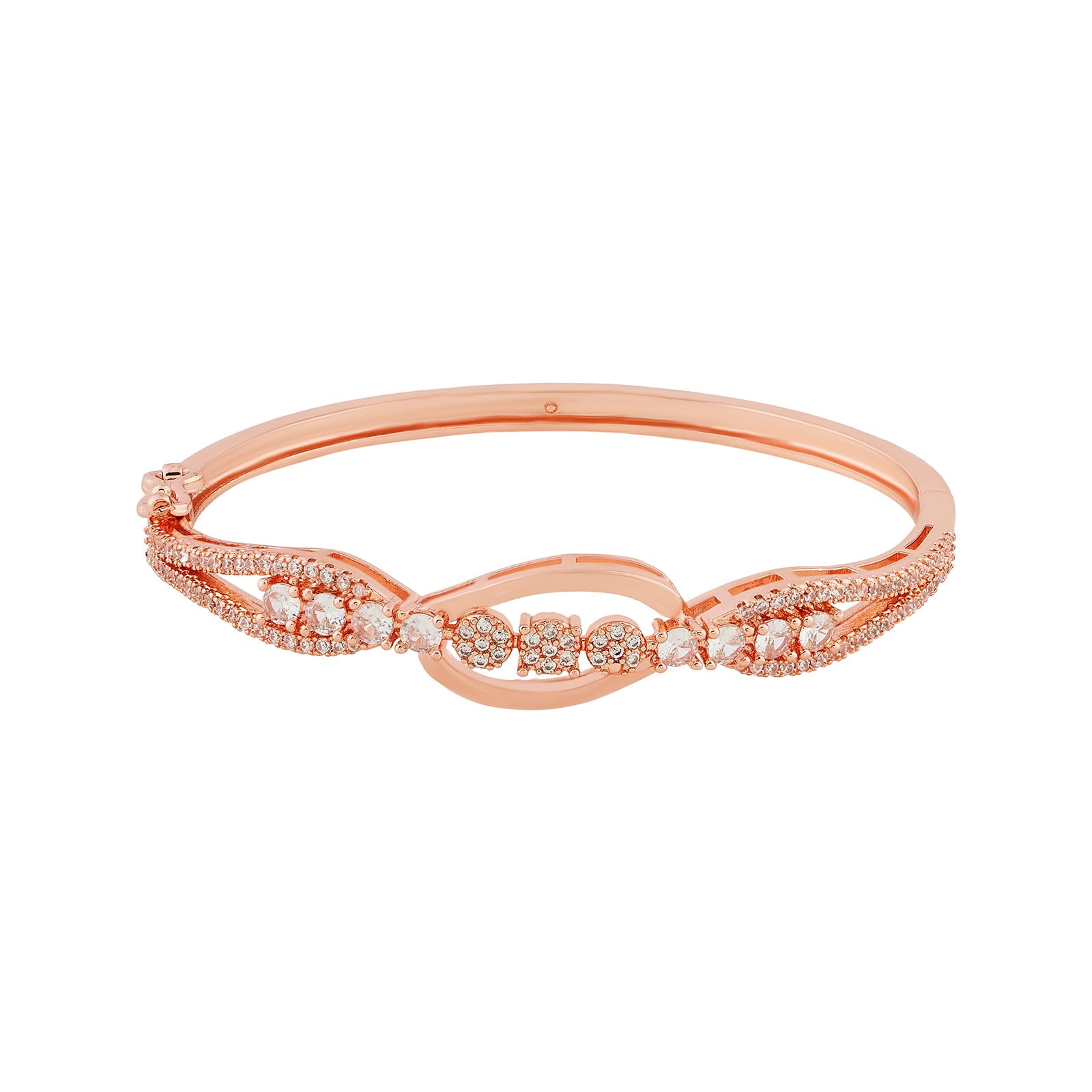 Teejh Sona Sundari CZ Stones Rosegold Bracelet