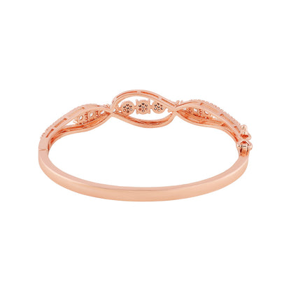 Teejh Sona Sundari CZ Stones Rosegold Bracelet