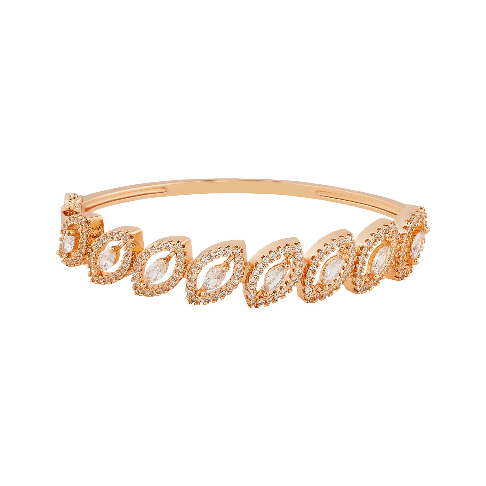 Teejh Aarti Allure CZ Stones  Rosegold Bracelet