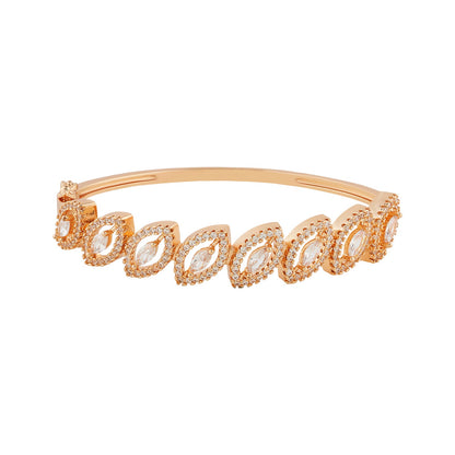 Teejh Aarti Allure CZ Stones  Rosegold Bracelet