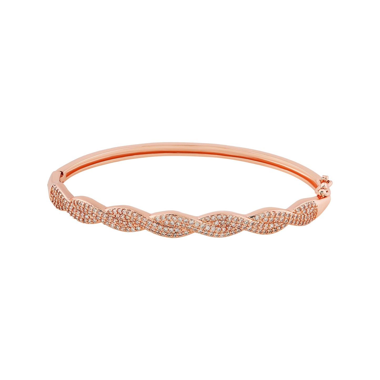 Teejh Nandini Neelam CZ Stones Rosegold Bracelet
