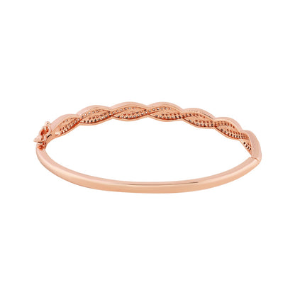 Teejh Nandini Neelam CZ Stones Rosegold Bracelet