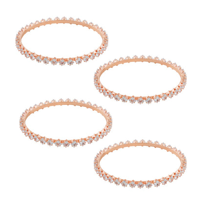 Teejh Glowy Rosegold Bangles