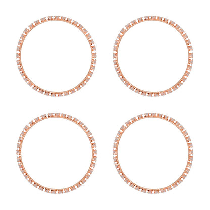 Teejh Glowy Rosegold Bangles