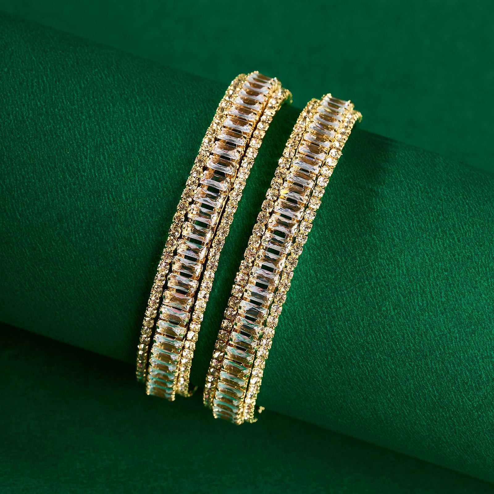 Teejh Nayab Gold Bangles