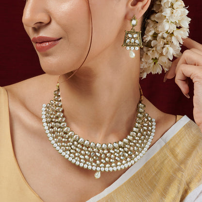 Teejh Trishya Gold Necklace Set