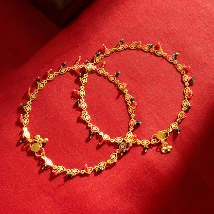 Teejh Swarna Sringar Gold Payal
