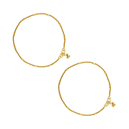 Teejh Nupur Nirvana Gold Payal