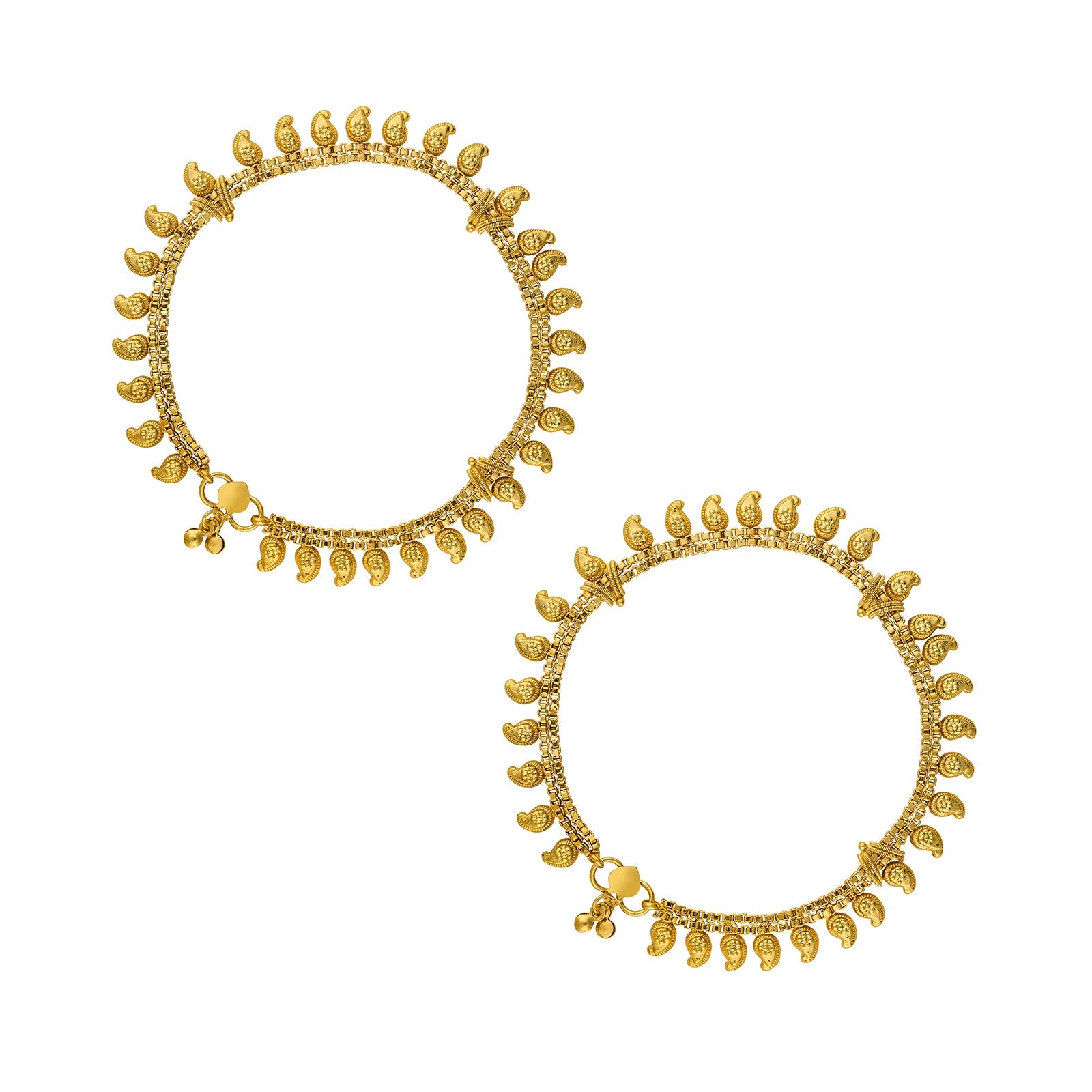 Teejh Veda Varnika Gold Payal
