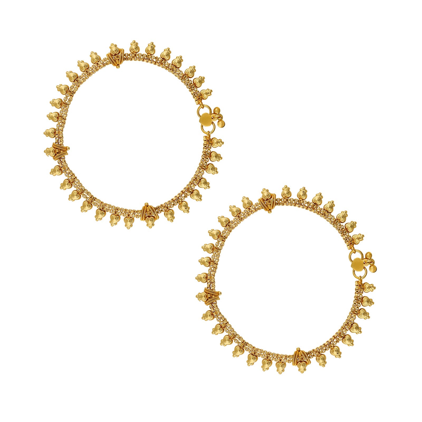 Teejh Lajwanti Lush Gold Payal