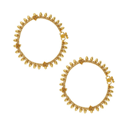Teejh Lajwanti Lush Gold Payal