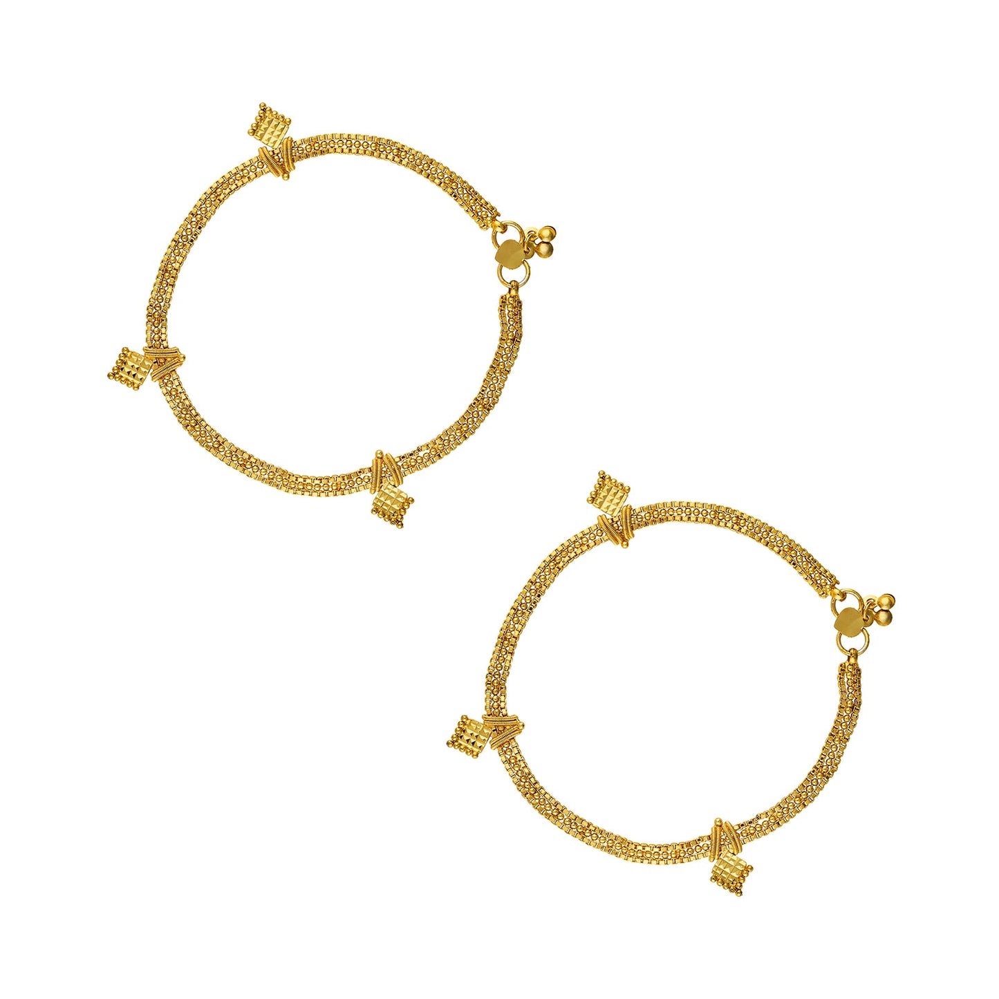 Teejh Sundari Swirl Gold Payal
