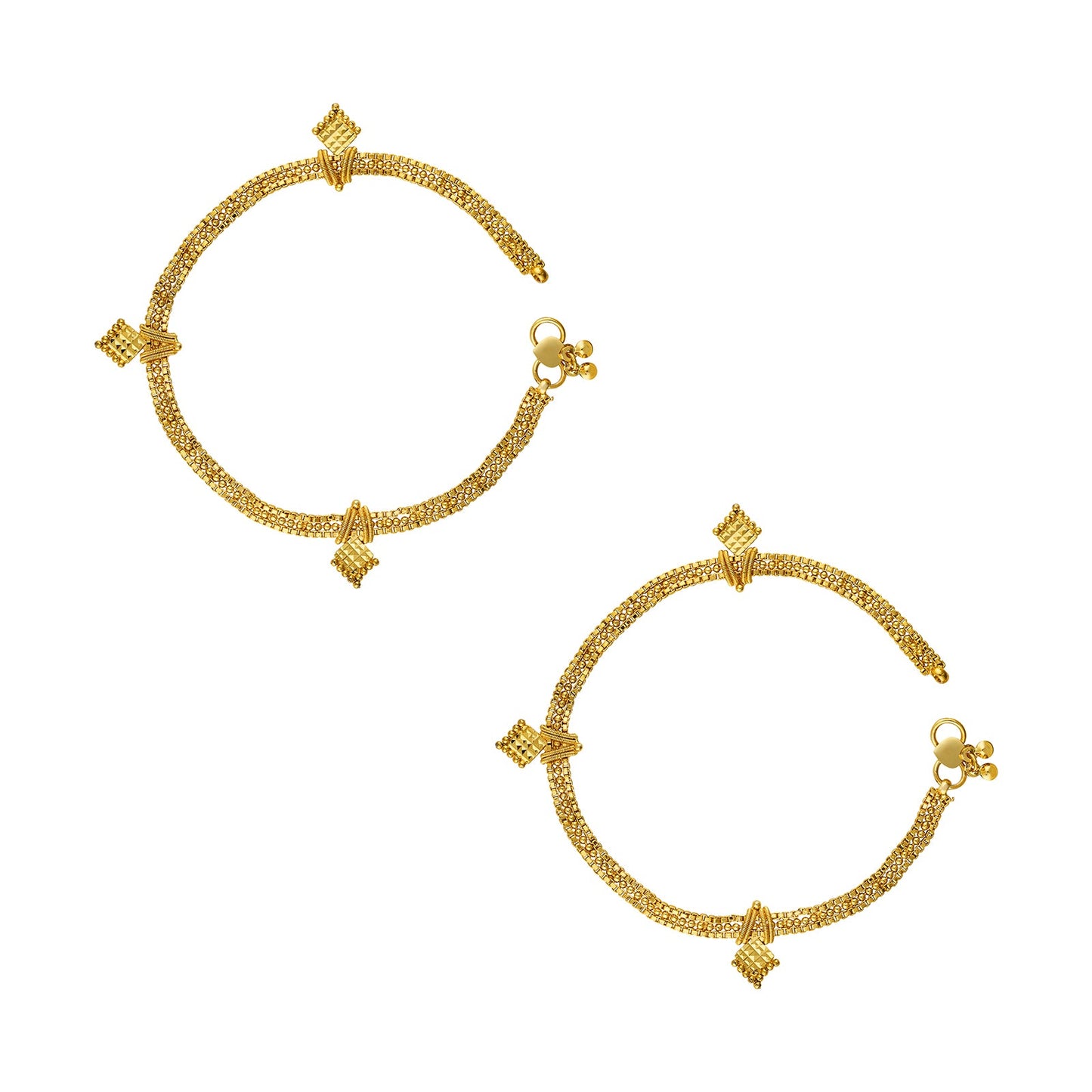 Teejh Sundari Swirl Gold Payal