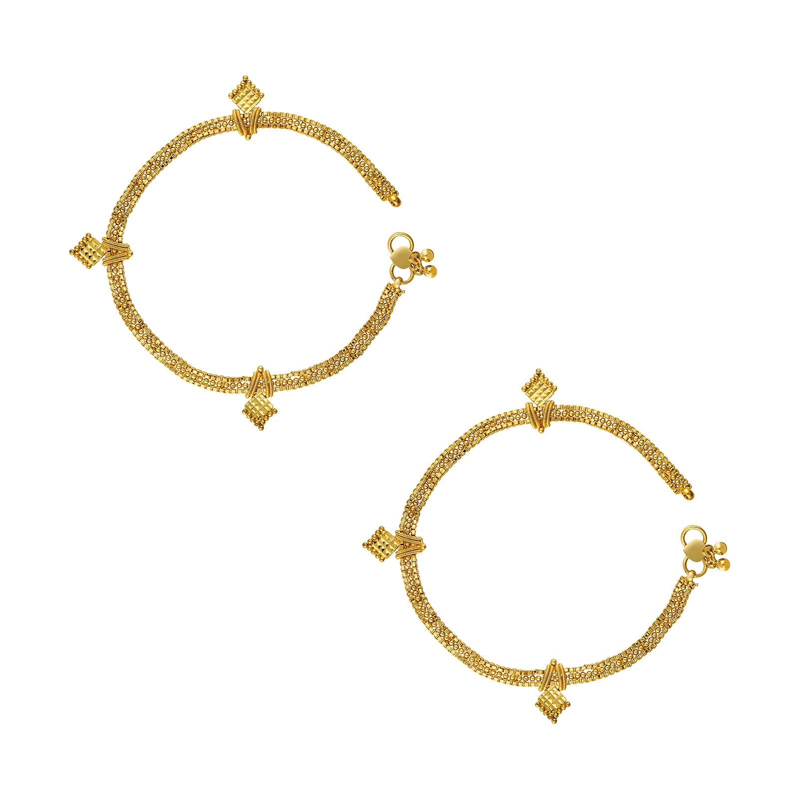Teejh Sundari Swirl Gold Payal