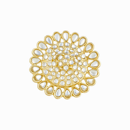 Teejh Fulora Polki Gold Ring
