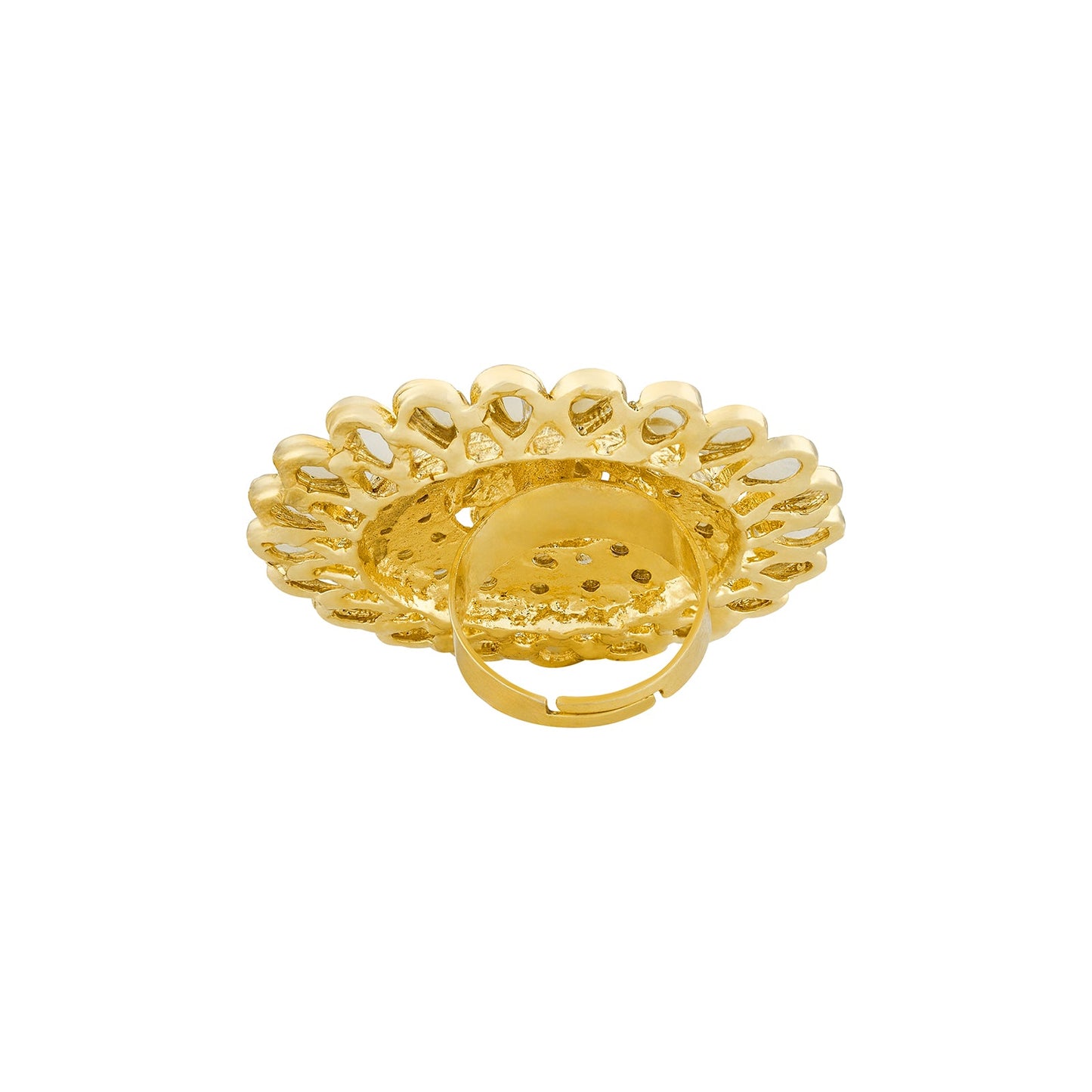 Teejh Fulora Polki Gold Ring