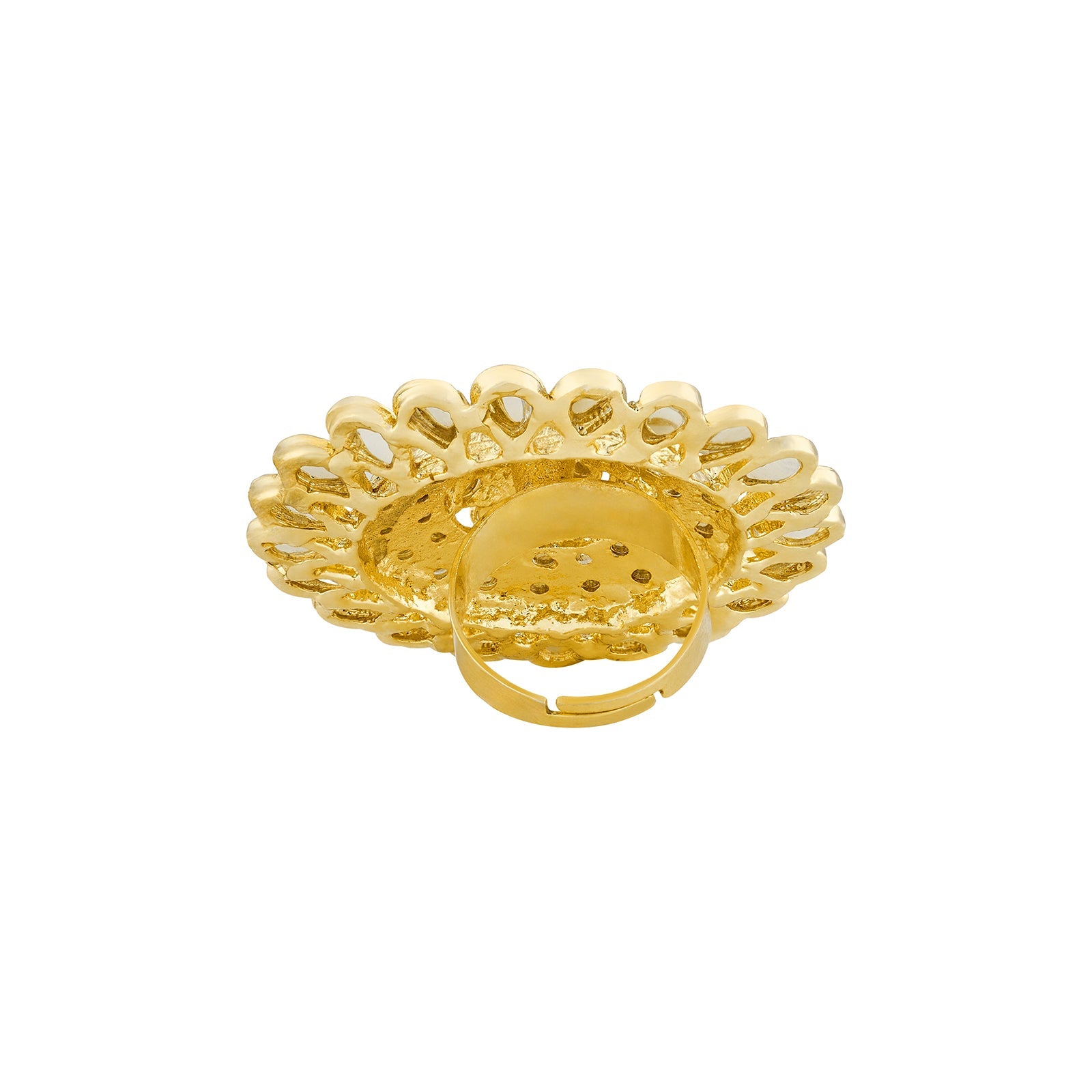 Teejh Fulora Polki Gold Ring