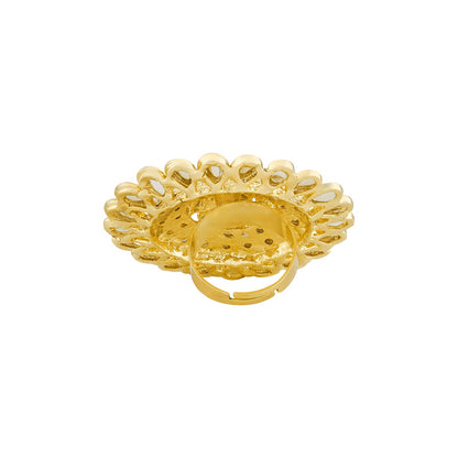 Teejh Fulora Polki Gold Ring