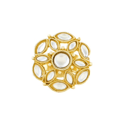 Teejh Varnika Polki Gold Ring