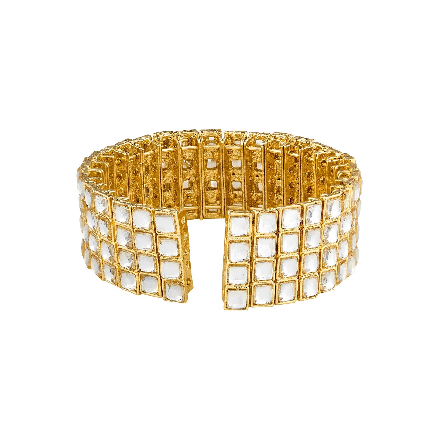 Teejh Kaarvi Square stone Gold Bracelet