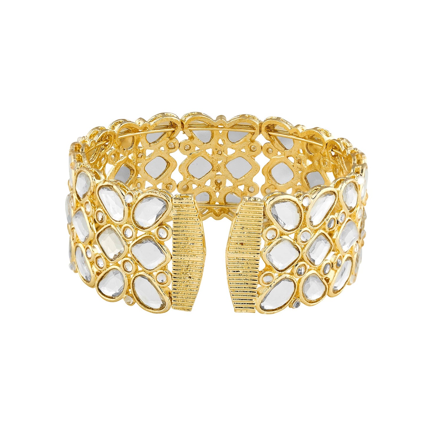 Teejh Kaarvi Round stone Gold Bracelet