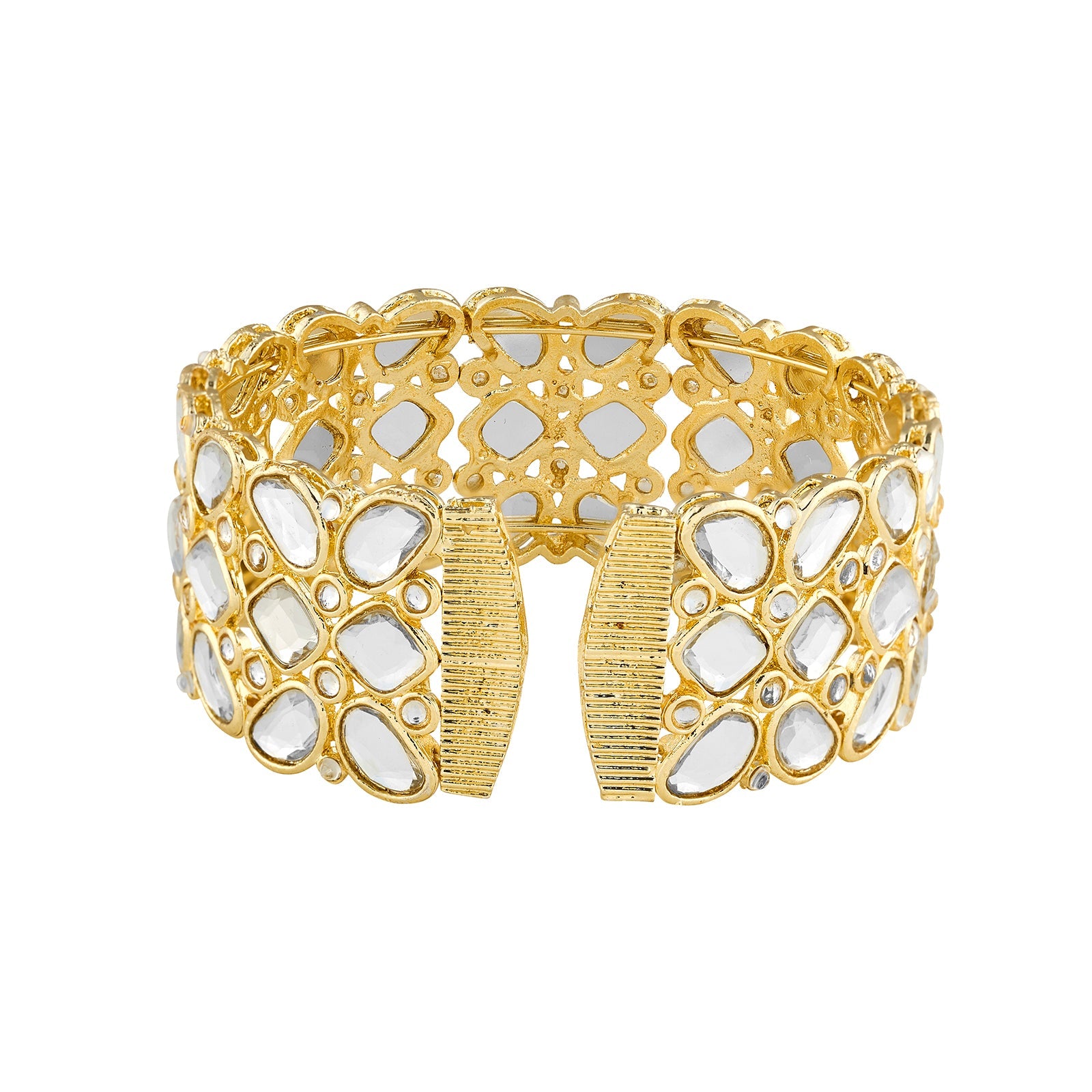 Teejh Kaarvi Round stone Gold Bracelet