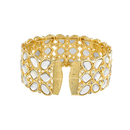 Teejh Kaarvi Round stone Gold Bracelet