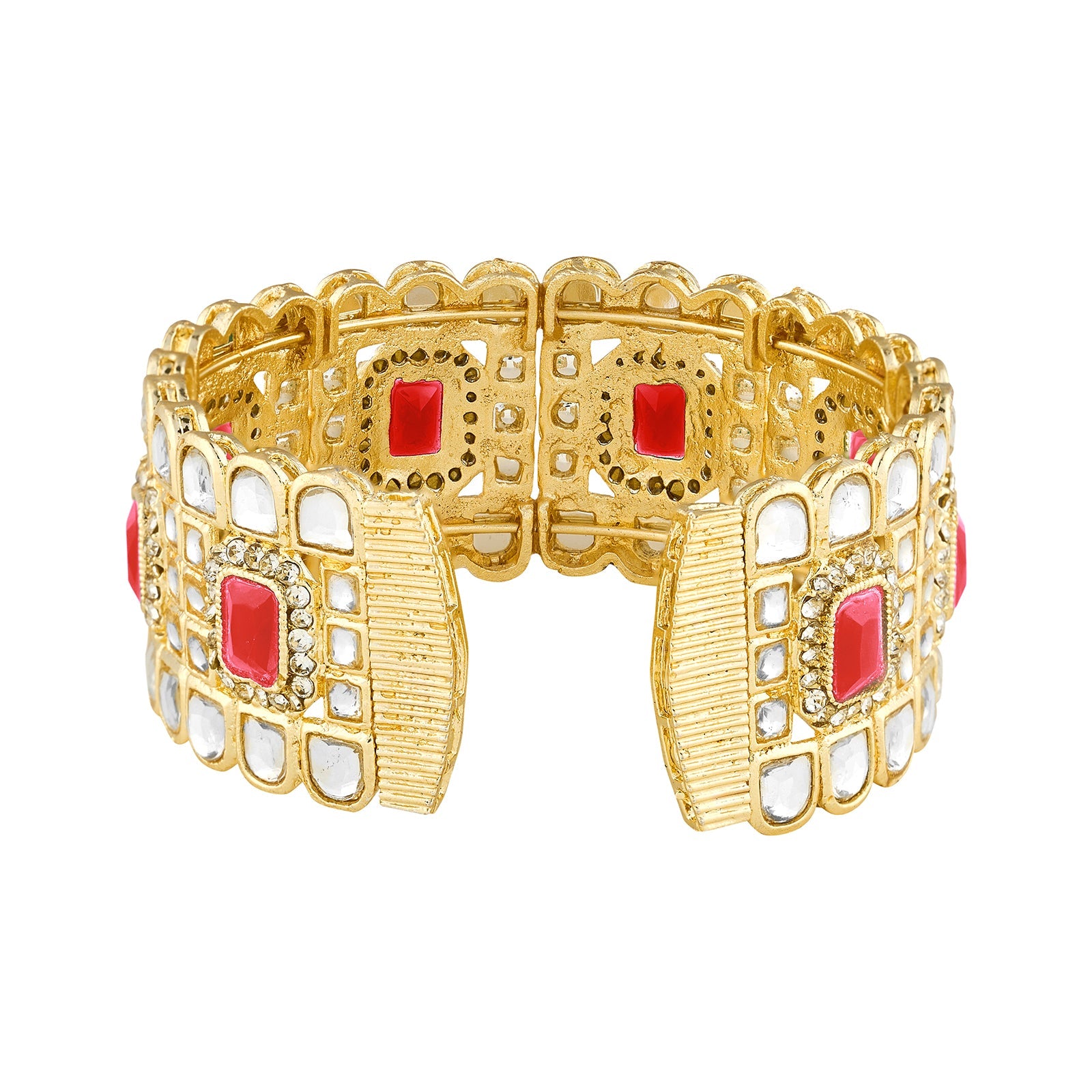 Teejh Kaarvi Red stone Gold Bracelet
