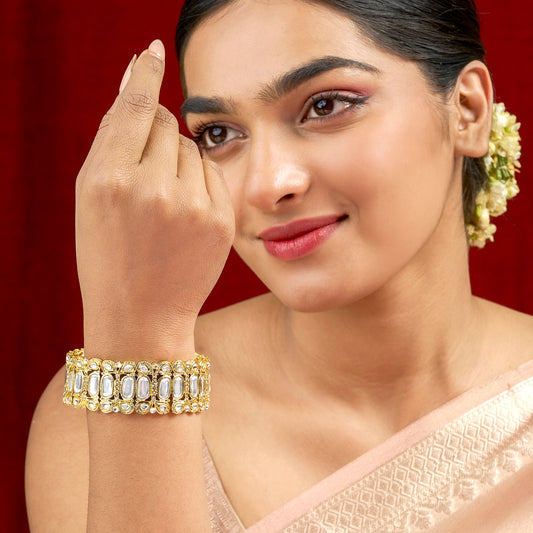 Teejh Kusumini intricate Gold Bracelet